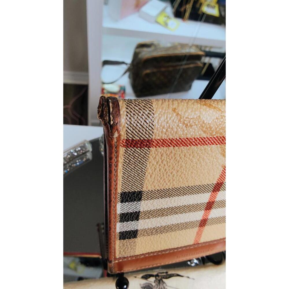 Men Burberry Wallet Classic NovaCheck Leather Trim - Picture 3 of 9